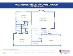 The Fox Ridge Villa floorplan image