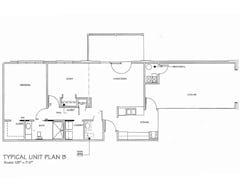 1BR 2B floorplan image