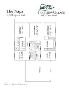 The Napa floorplan image