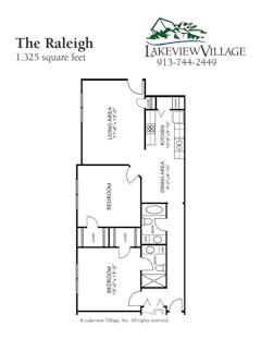 The Raleigh floorplan image