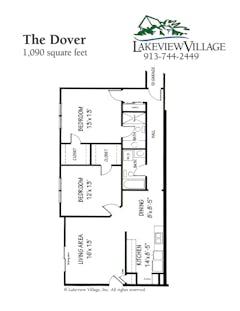 The Dover floorplan image