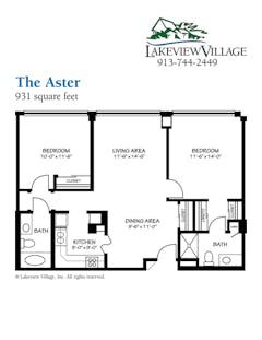 The Aster floorplan image