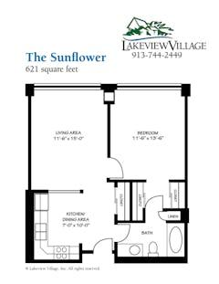 The Sunflower floorplan image