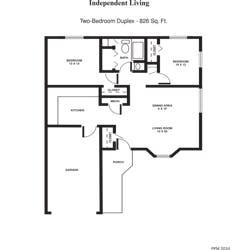 The Duplex with Garage floorplan image