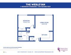 The Wesleyan floorplan image