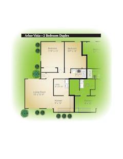 The Arbor Vista - Duplex floorplan image