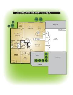 The Auburn with Study floorplan image
