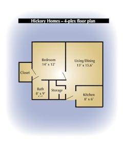 The Hickory floorplan image