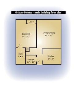 The Hickory (main ) floorplan image