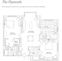 The Plymouth floorplan image