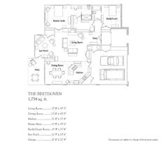 The Beethoven 2 floorplan image