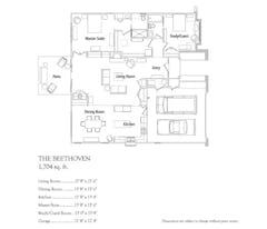 The Beethoven 1 floorplan image