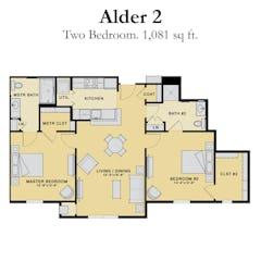 The Alder 2 floorplan image
