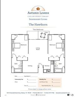 The Hawthorn floorplan image