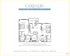 The Windsong 2BR Apartment floorplan image