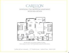 The Windsong 2BR Apartment with Den Option floorplan image