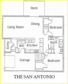 The San Antonio floorplan image