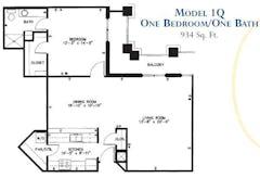 The Model 1Q floorplan image