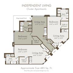 The Cluster Apartment floorplan image