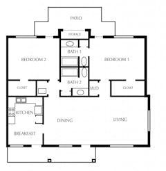 The Spanish Oak floorplan image