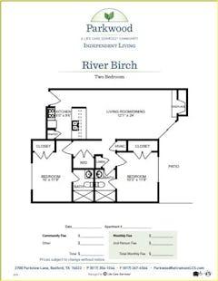 The River Birch floorplan image
