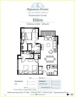 The Eldon floorplan image