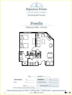 The Fenella floorplan image