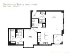 The Kensington Tower Traditional floorplan image