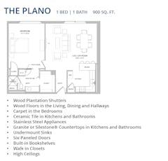 The Plano floorplan image