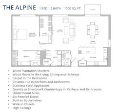 The Alpine floorplan image