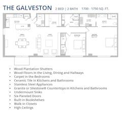 The Galveston floorplan image