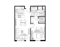 Apartment A floorplan image