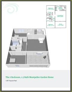 The Montpelier Garden Home  floorplan image