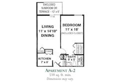 The Apartment A-2 floorplan image