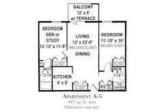 The Apartment A-5 floorplan image