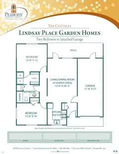 The Two Bedroom w/ attached Garage floorplan image