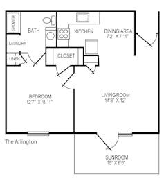 The Arlington floorplan image