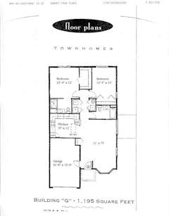 The Building G floorplan image