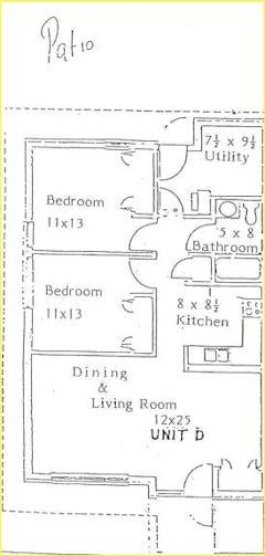 The Unit D floorplan image