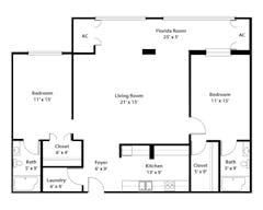 2 Bedroom Special floorplan image