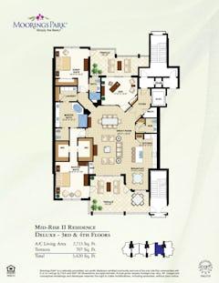 Deluxe  3rd & 4th Floors floorplan image
