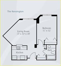 The Kensington floorplan image