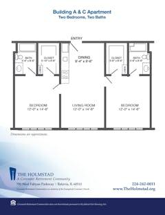 The Apartment 2BR 2B floorplan image