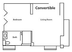 The Convertable floorplan image