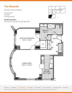 The Oleander floorplan image
