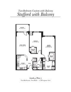 The Stafford with Balcony floorplan image