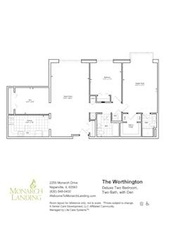 The Worthington floorplan image