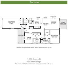 The Linden floorplan image