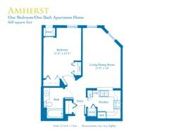 The Amherst floorplan image
