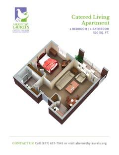 The Catered 1BR 1B floorplan image